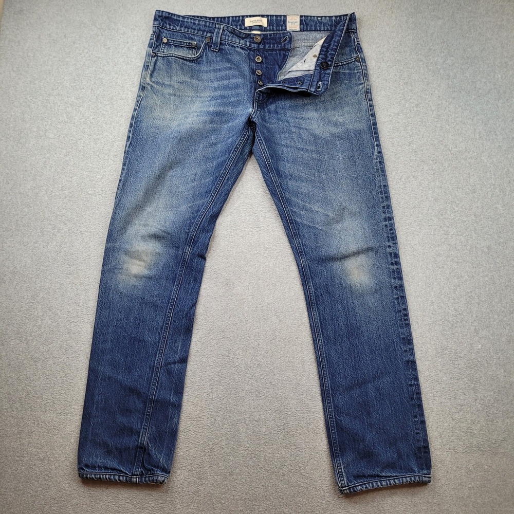 [READ] Suitsupply Candiani Selvedge Jeans Mens 34x34 Italian Denim Button Fly